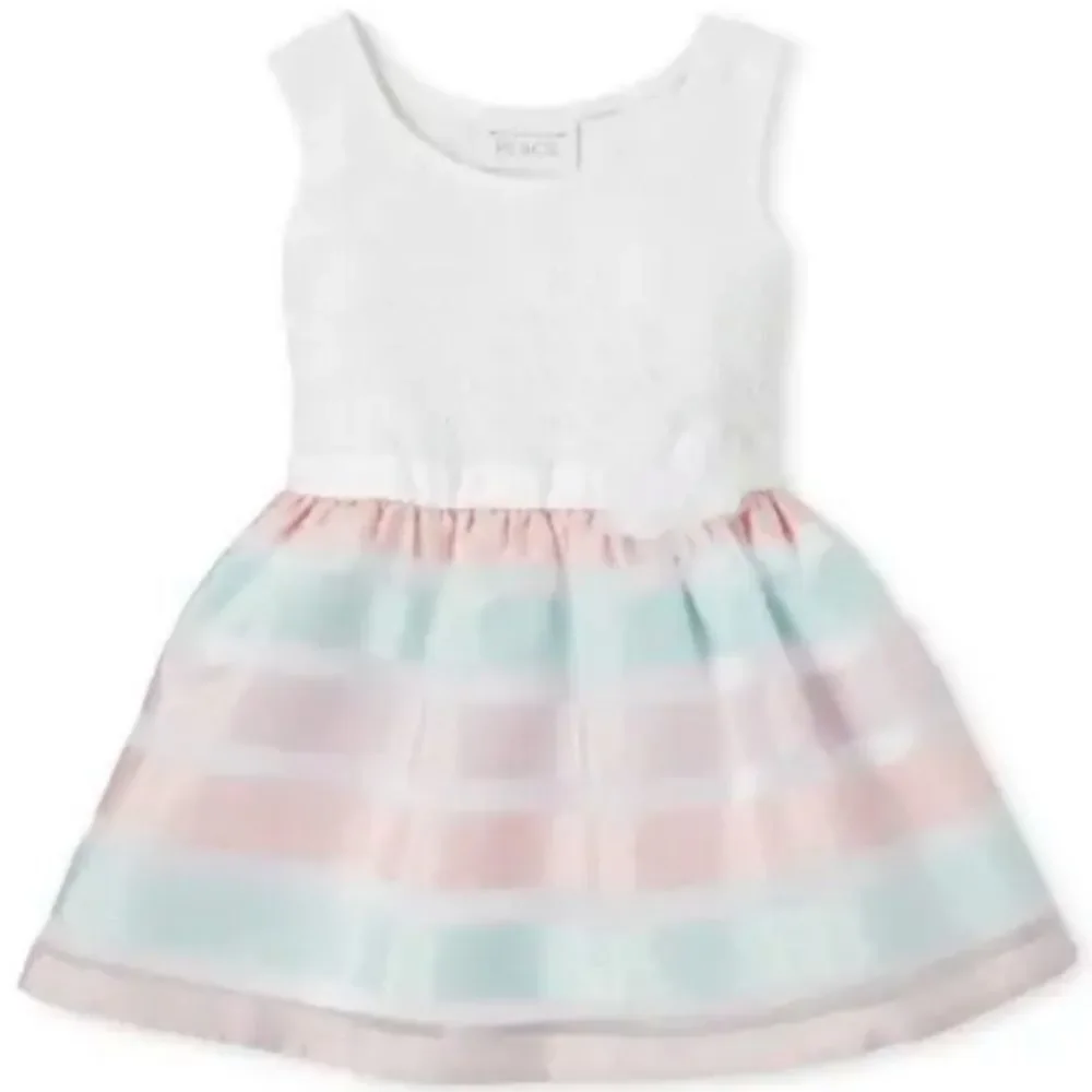 The Children's Place Whisper Pink Striped Dress